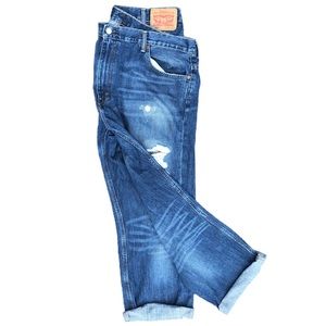 LEVIS 569 Denim Jeans 40x32 Loose Fit Custom